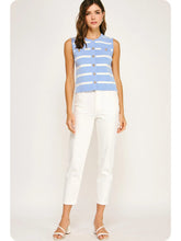 Load image into Gallery viewer, Striped Knit Sleeveless Vest Top
