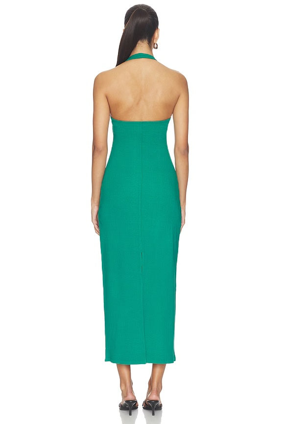 La Femme Cover-Up Halter Maxi Dress