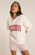 Load image into Gallery viewer, Oversized Weekends Sweatshirt
