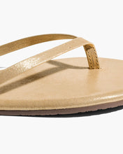 Load image into Gallery viewer, Gold Lily Glitters Flip Flop
