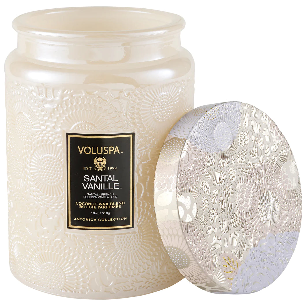 Santal Vanille Large Jar Candle 18 oz