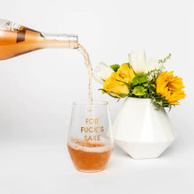 Load image into Gallery viewer, For Fuck's Sake Wine Glass
